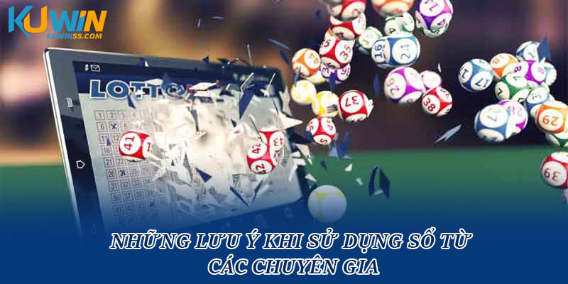 Những lưu ý khi sử dụng sổ từ các chuyên gia